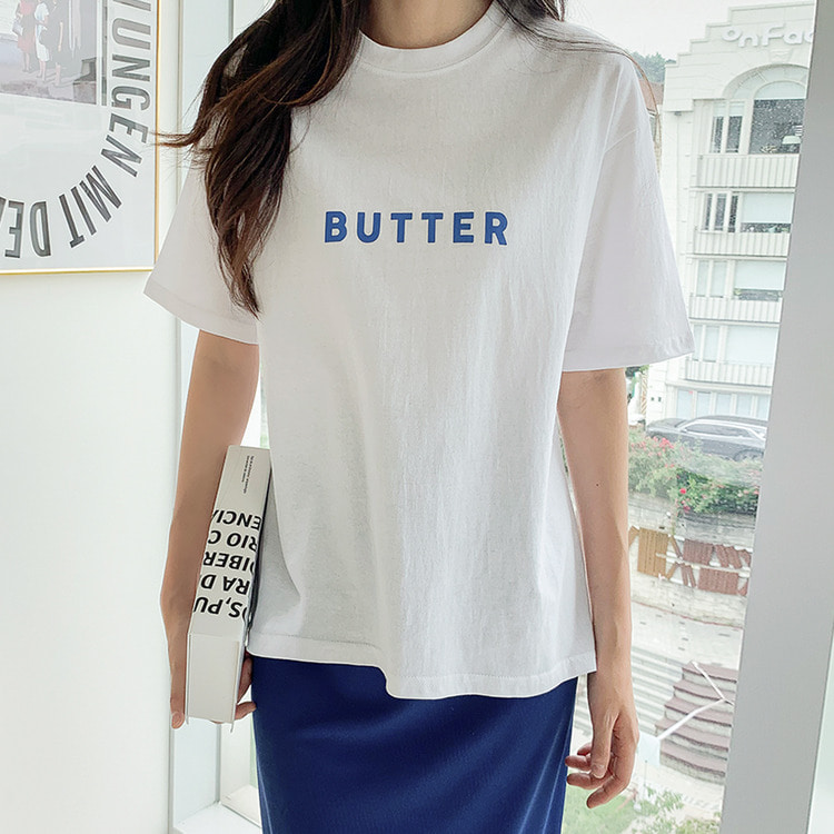 BUTTER 버터 반팔 티셔츠