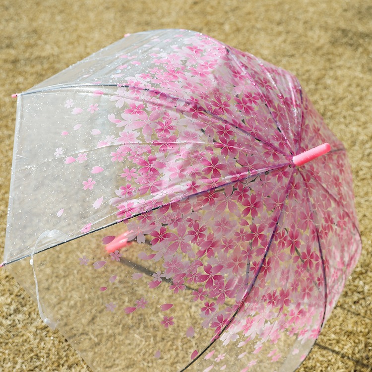 플라워 투명 장우산